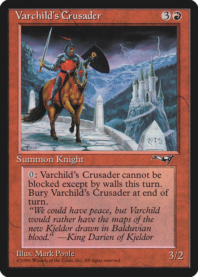 Varchild's Crusader (Brown Horse) [Alliances] | Kessel Run Games Inc. 