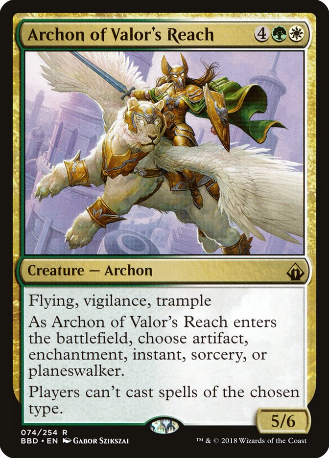 Archon of Valor's Reach [Battlebond] | Kessel Run Games Inc. 
