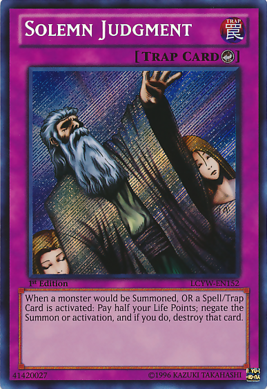 Solemn Judgment [LCYW-EN152] Secret Rare | Kessel Run Games Inc. 