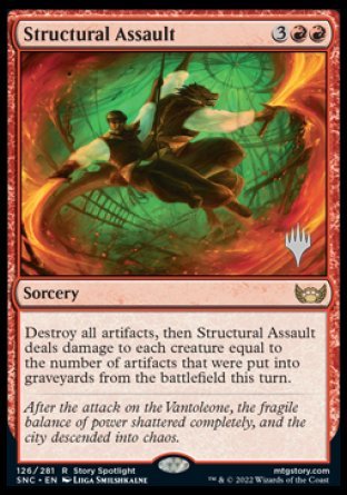 Structural Assault (Promo Pack) [Streets of New Capenna Promos] | Kessel Run Games Inc. 