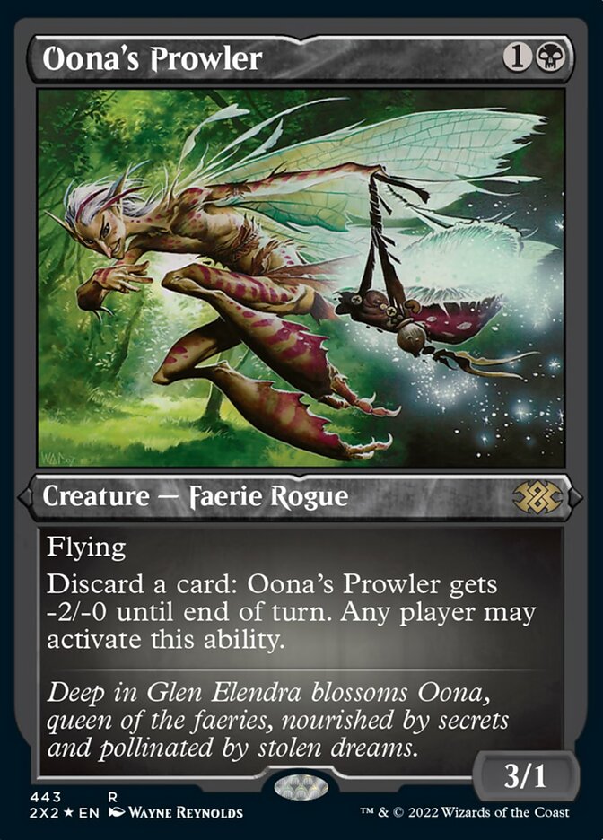 Oona's Prowler (Foil Etched) [Double Masters 2022] | Kessel Run Games Inc. 