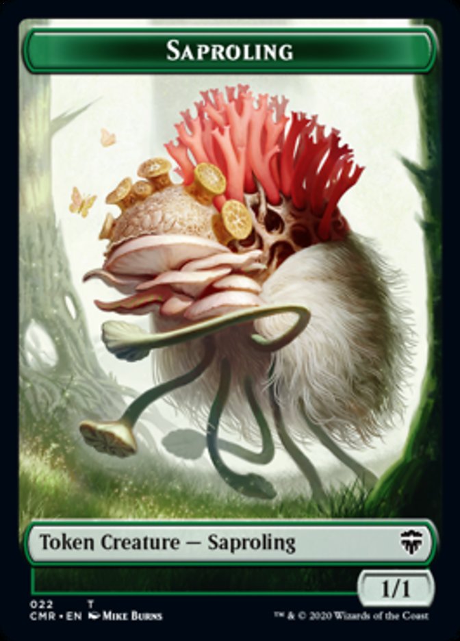 Illusion // Saproling Double-Sided Token [Commander Legends Tokens] | Kessel Run Games Inc. 