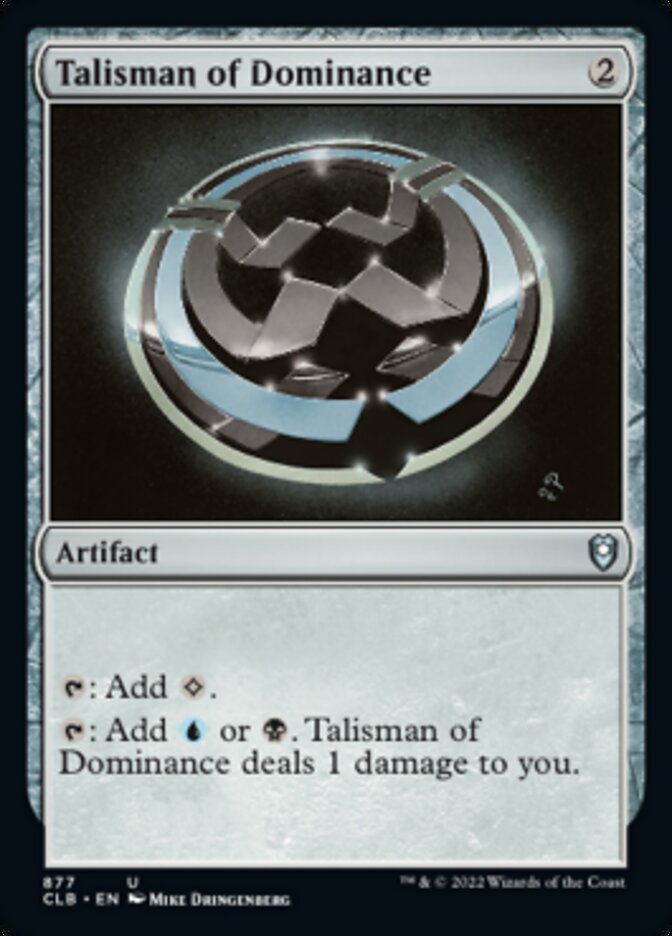 Talisman of Dominance [Commander Legends: Battle for Baldur's Gate] | Kessel Run Games Inc. 