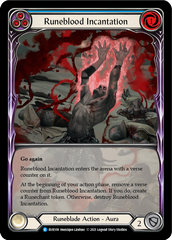 Runeblood Incantation (Blue) [EVR109] (Everfest)  1st Edition Extended Art Rainbow Foil | Kessel Run Games Inc. 