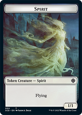 Bird // Spirit Double-Sided Token [Starter Commander Decks] | Kessel Run Games Inc. 