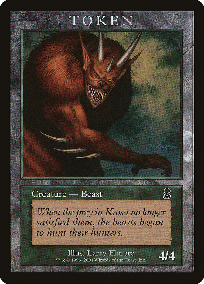 Beast Token [Magic Player Rewards 2001] | Kessel Run Games Inc. 