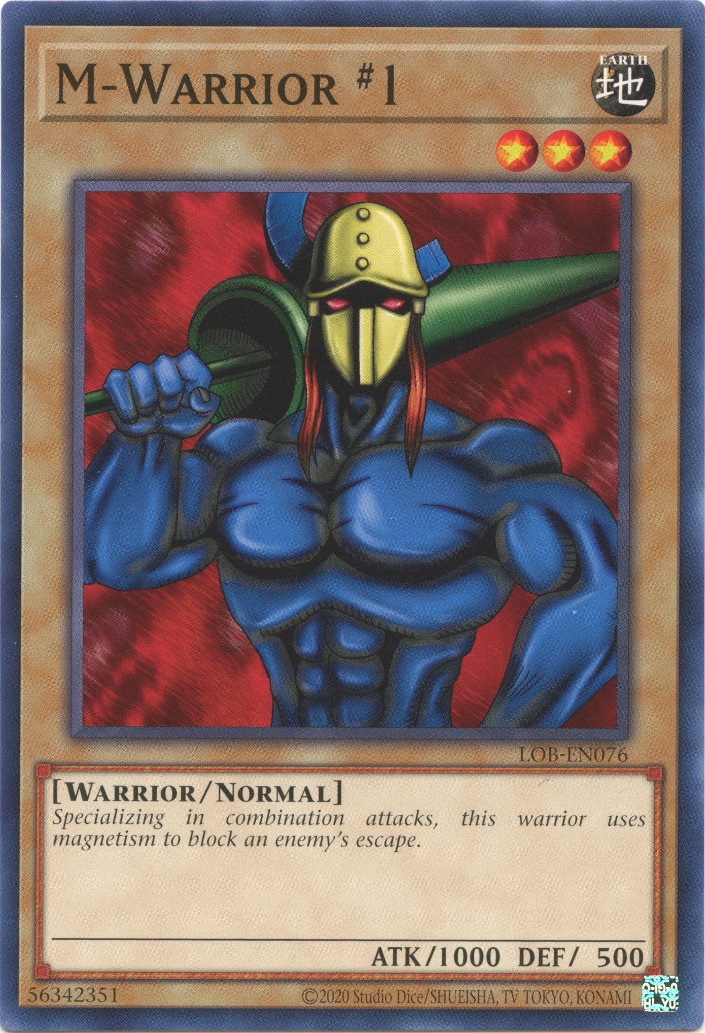 M-Warrior #1 (25th Anniversary) [LOB-EN076] Common | Kessel Run Games Inc. 