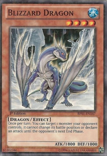 Blizzard Dragon [BP01-EN147] Starfoil Rare | Kessel Run Games Inc. 