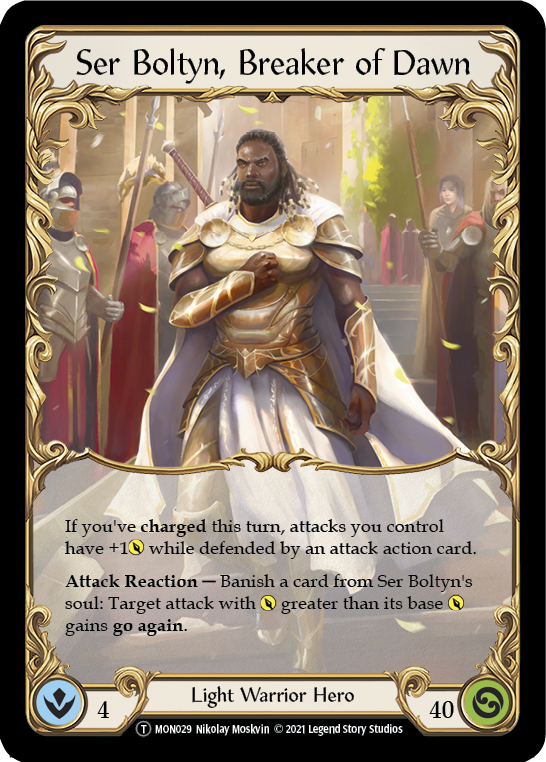 Ser Boltyn, Breaker of Dawn [U-MON029] Unlimited Normal | Kessel Run Games Inc. 
