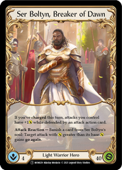 Ser Boltyn, Breaker of Dawn // Boltyn [U-MON029 // U-MON030] (Monarch Unlimited)  Unlimited Normal | Kessel Run Games Inc. 