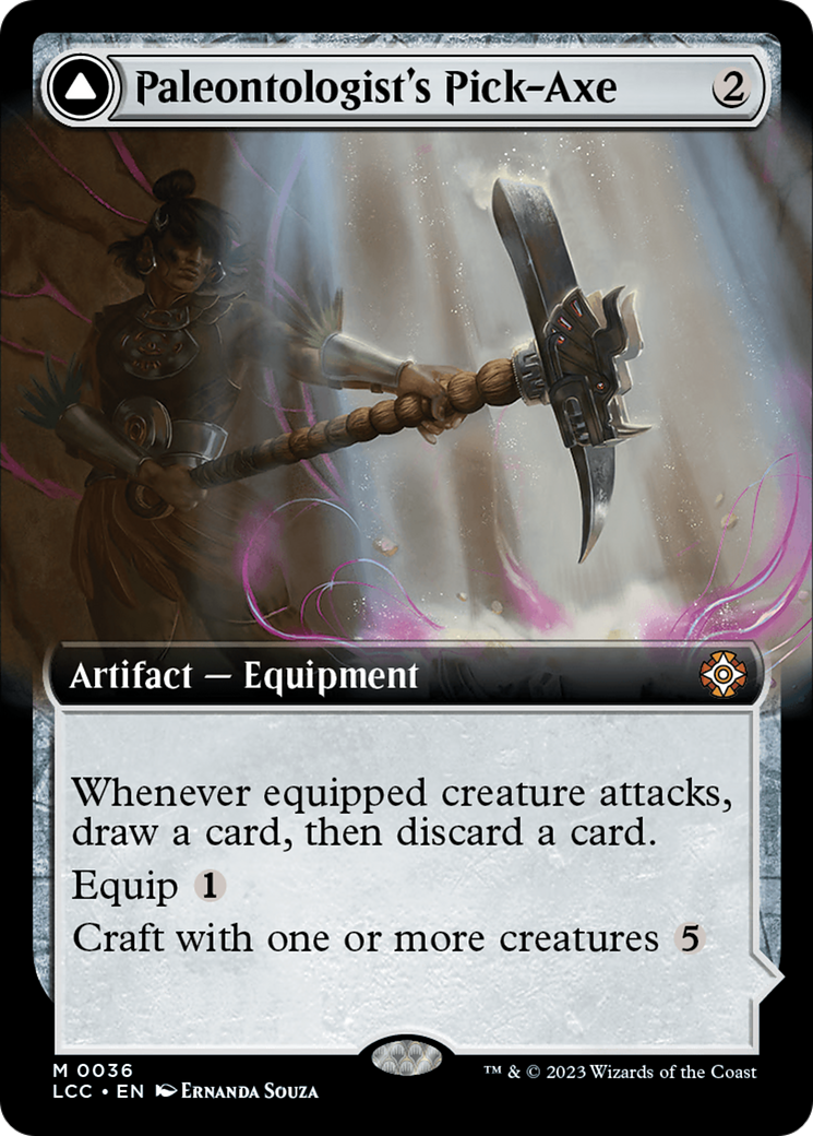 Paleontologist's Pick-Axe (Extended Art) [The Lost Caverns of Ixalan Commander] | Kessel Run Games Inc. 