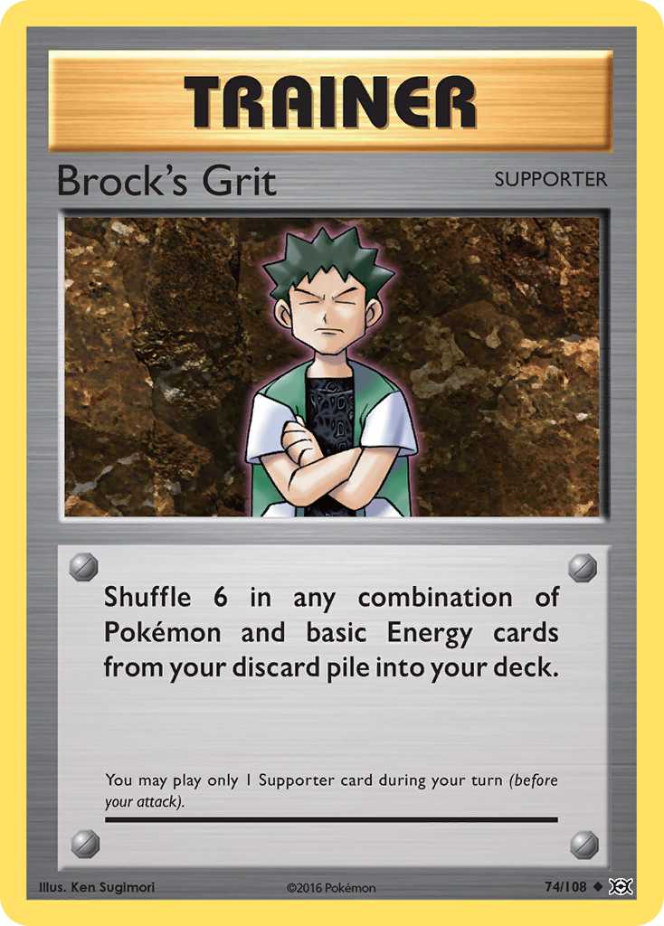 Brock's Grit (74/108) [XY: Evolutions] | Kessel Run Games Inc. 