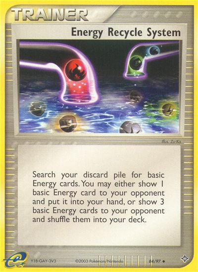 Energy Recycle System (84/97) [EX: Dragon] | Kessel Run Games Inc. 