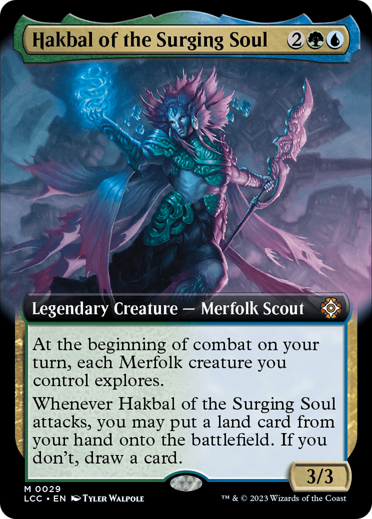 Hakbal of the Surging Soul (Extended Art) [The Lost Caverns of Ixalan Commander] | Kessel Run Games Inc. 