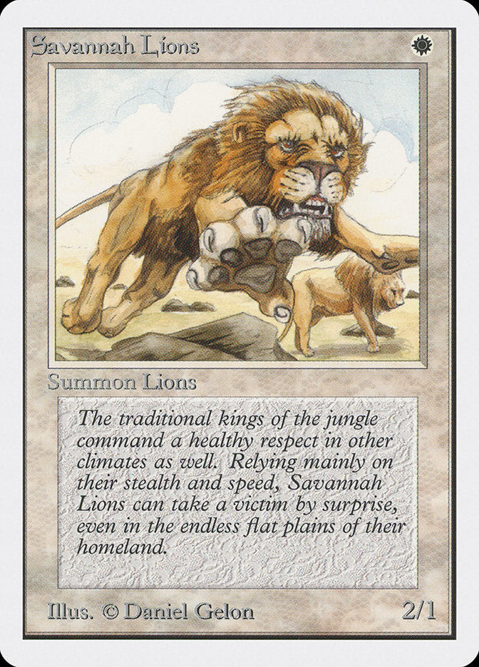 Savannah Lions [Unlimited Edition] | Kessel Run Games Inc. 