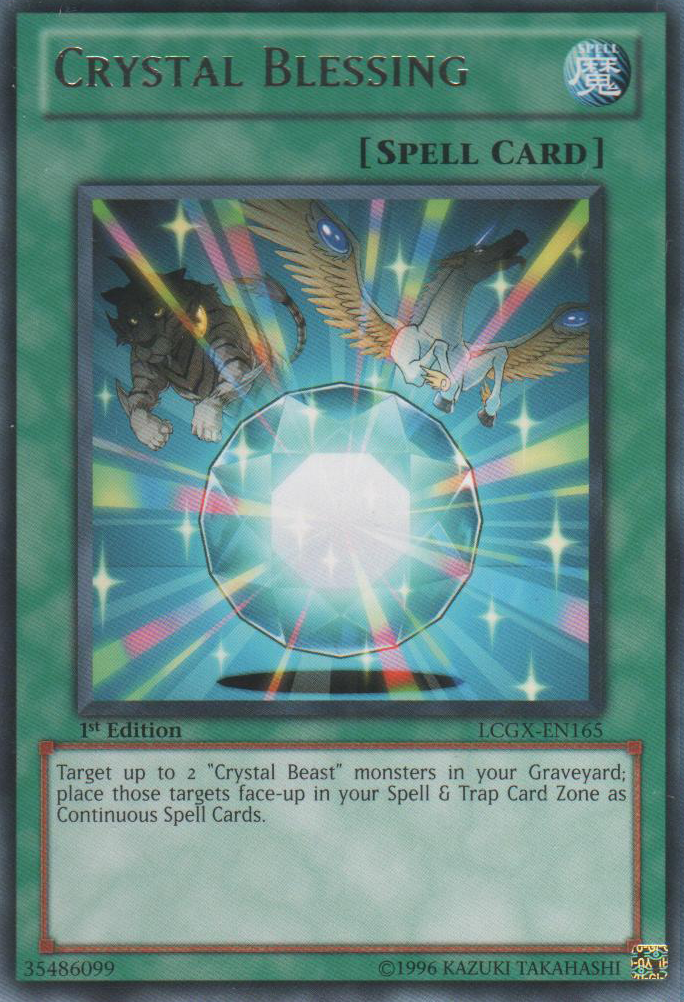 Crystal Blessing [LCGX-EN165] Rare | Kessel Run Games Inc. 