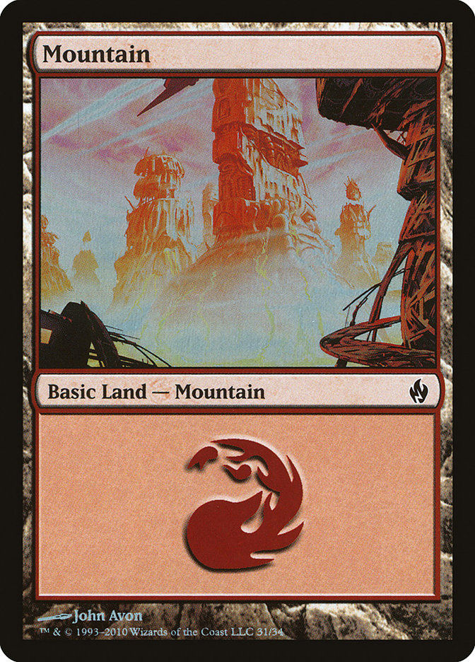 Mountain (31) [Premium Deck Series: Fire and Lightning] | Kessel Run Games Inc. 