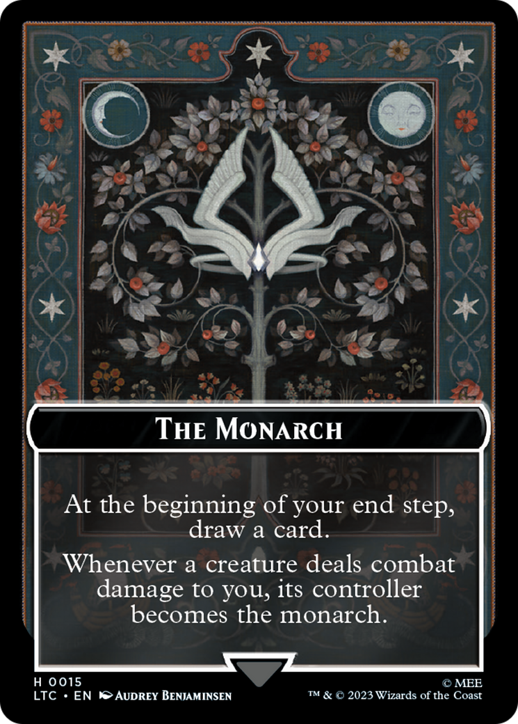 The Monarch // Treasure Double-Sided Token [The Lord of the Rings: Tales of Middle-Earth Commander Tokens] | Kessel Run Games Inc. 