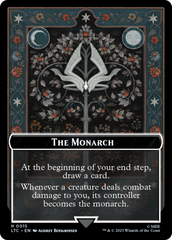 The Monarch // Treasure Double-Sided Token [The Lord of the Rings: Tales of Middle-Earth Commander Tokens] | Kessel Run Games Inc. 