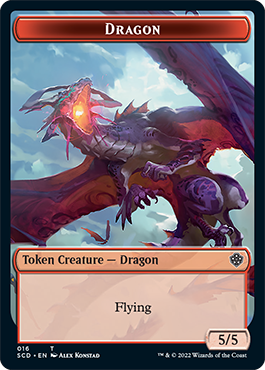 Dragon // Dragon Double-Sided Token [Starter Commander Decks] | Kessel Run Games Inc. 