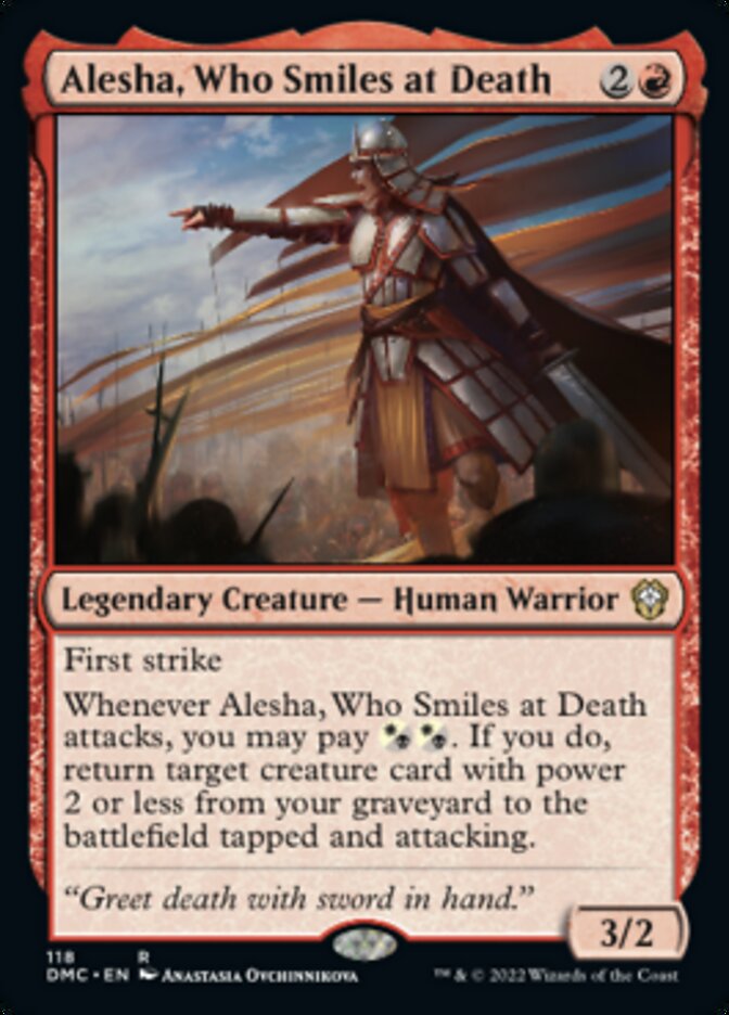 Alesha, Who Smiles at Death [Dominaria United Commander] | Kessel Run Games Inc. 