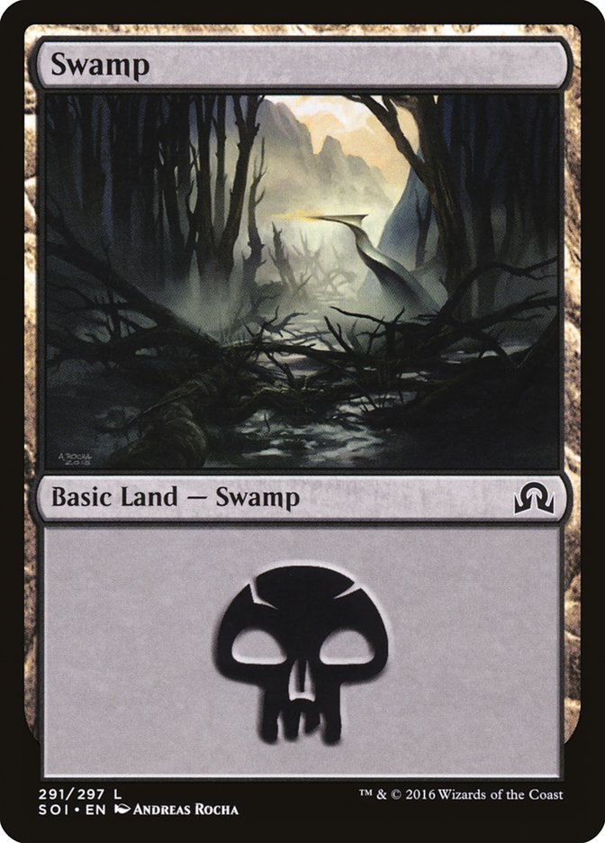 Swamp (291) [Shadows over Innistrad] | Kessel Run Games Inc. 