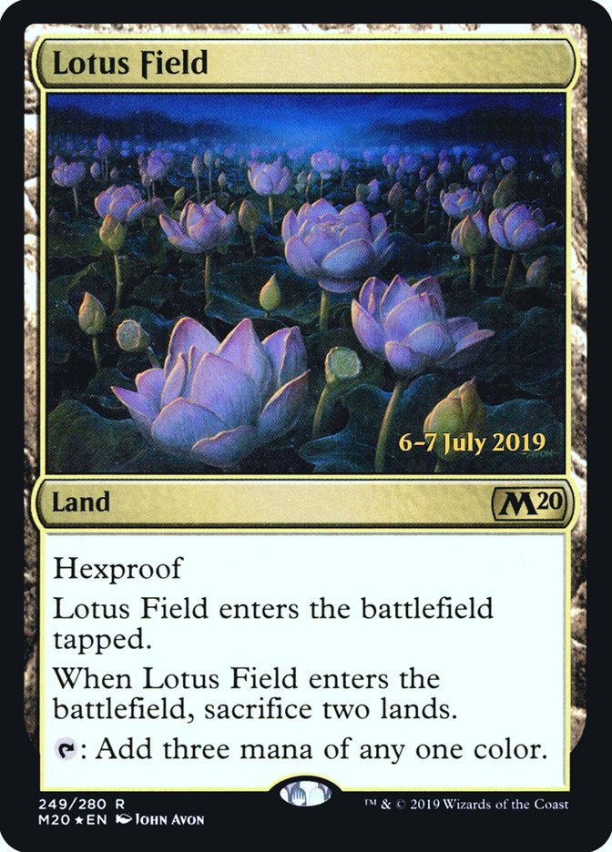 Lotus Field [Core Set 2020 Prerelease Promos] | Kessel Run Games Inc. 