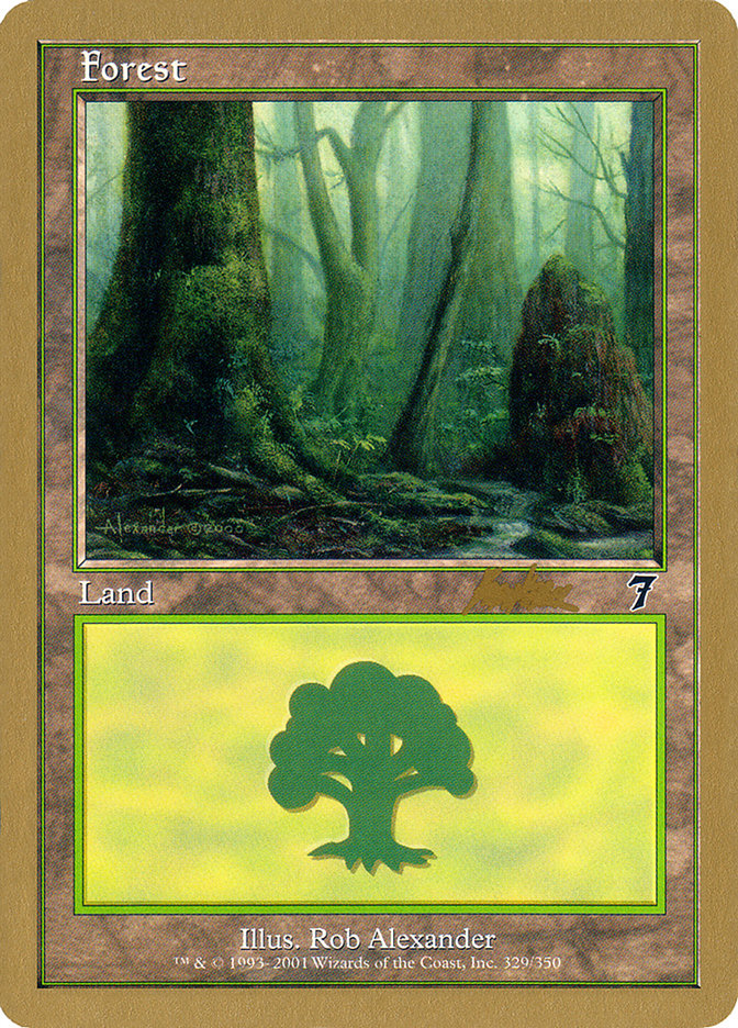 Forest (329) (Brian Kibler) [World Championship Decks 2002] | Kessel Run Games Inc. 