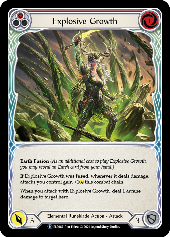 Explosive Growth (Red) [U-ELE067] (Tales of Aria Unlimited)  Unlimited Rainbow Foil | Kessel Run Games Inc. 