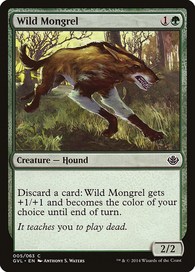 Wild Mongrel (Garruk vs. Liliana) [Duel Decks Anthology] | Kessel Run Games Inc. 