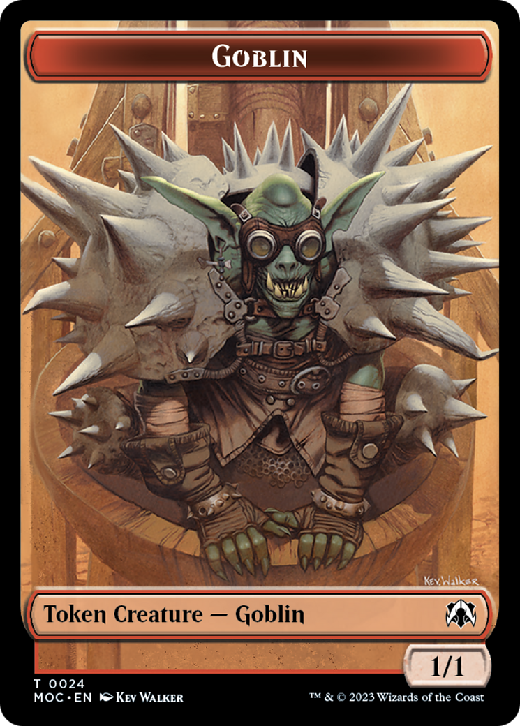 Goblin // Eldrazi Double-Sided Token [March of the Machine Commander Tokens] | Kessel Run Games Inc. 
