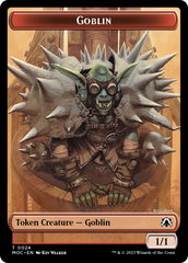 Goblin // Sliver Double-Sided Token [March of the Machine Commander Tokens] | Kessel Run Games Inc. 