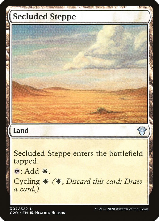 Secluded Steppe [Commander 2020] | Kessel Run Games Inc. 