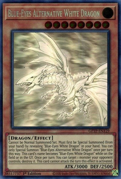 Blue-Eyes Alternative White Dragon [GFTP-EN129] Ghost Rare | Kessel Run Games Inc. 