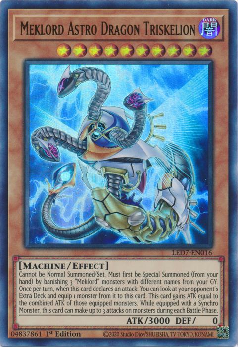 Meklord Astro Dragon Triskelion [LED7-EN016] Ultra Rare | Kessel Run Games Inc. 