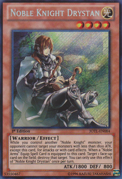 Noble Knight Drystan [JOTL-EN084] Secret Rare | Kessel Run Games Inc. 