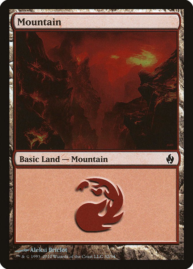 Mountain (32) [Premium Deck Series: Fire and Lightning] | Kessel Run Games Inc. 