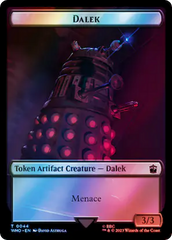 Dalek // Food (0057) Double-Sided Token (Surge Foil) [Doctor Who Tokens] | Kessel Run Games Inc. 