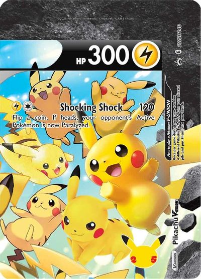 Pikachu V-UNION (SWSH140) (Celebrations) [Sword & Shield: Black Star Promos] | Kessel Run Games Inc. 