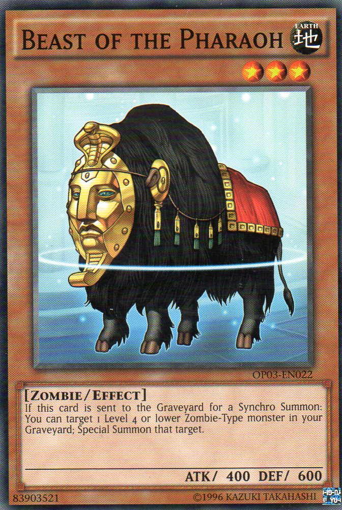 Beast of the Pharaoh [OP03-EN022] Common | Kessel Run Games Inc. 