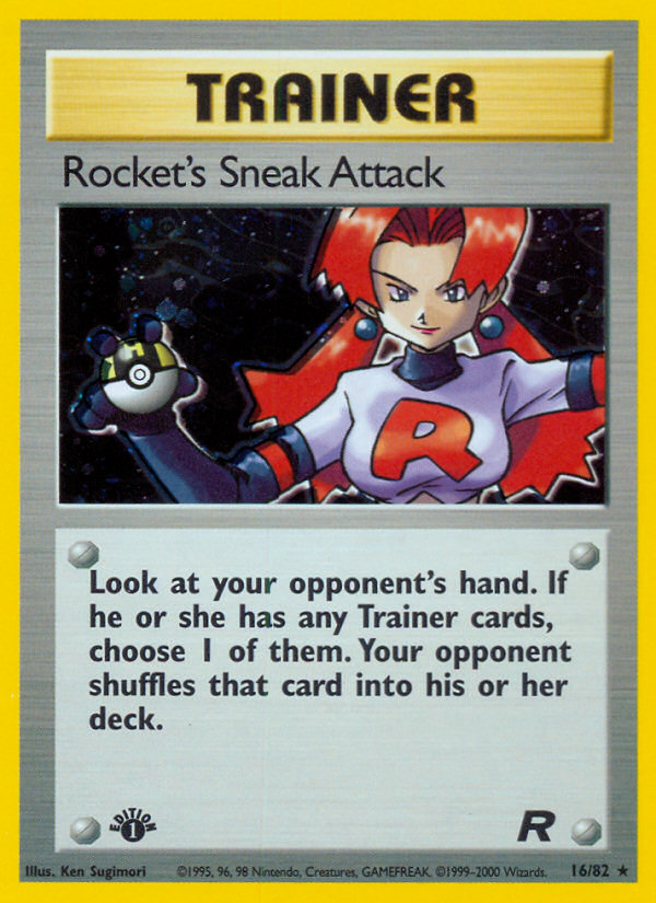 Rocket's Sneak Attack (16/82) [Team Rocket 1st Edition] | Kessel Run Games Inc. 