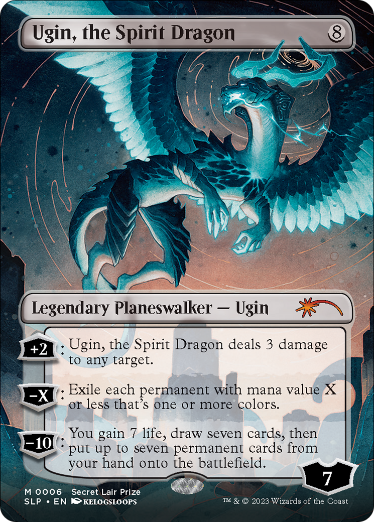 Ugin, the Spirit Dragon (Borderless) [Secret Lair Showdown] | Kessel Run Games Inc. 
