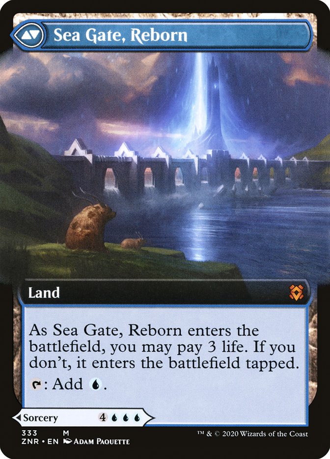 Sea Gate Restoration // Sea Gate, Reborn (Extended Art) [Zendikar Rising] | Kessel Run Games Inc. 