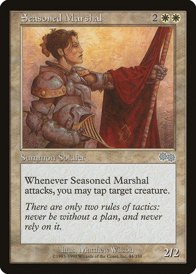 Seasoned Marshal [Urza's Saga] | Kessel Run Games Inc. 