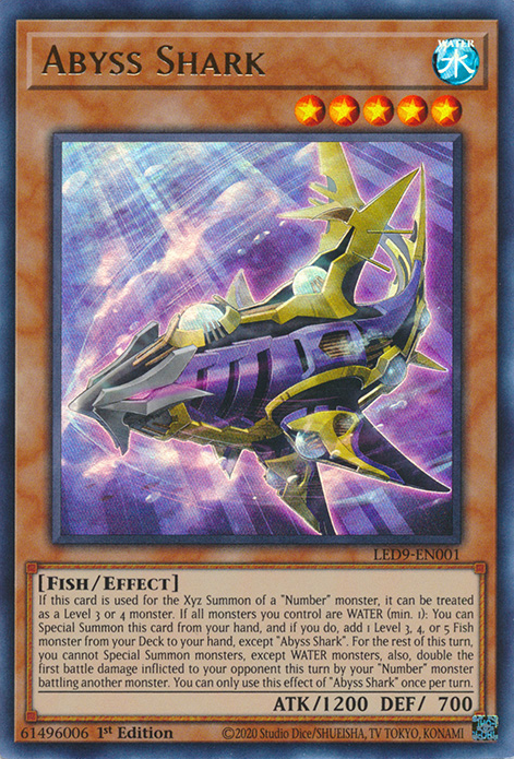 Abyss Shark [LED9-EN001] Ultra Rare | Kessel Run Games Inc. 