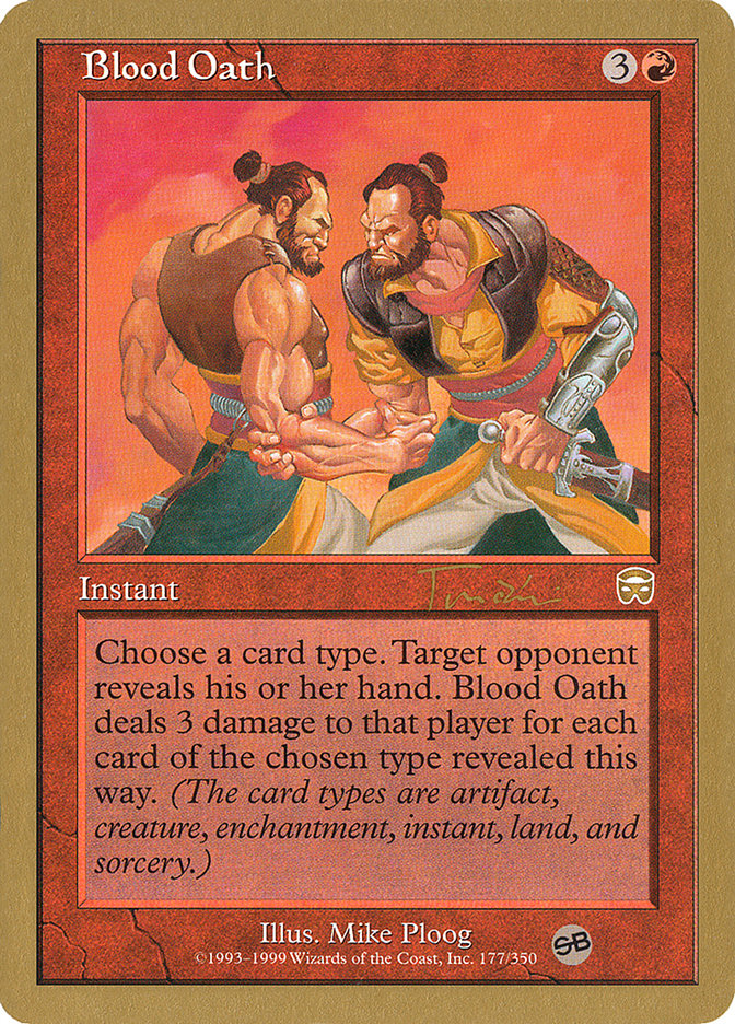 Blood Oath (Jan Tomcani) (SB) [World Championship Decks 2001] | Kessel Run Games Inc. 