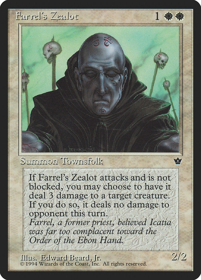 Farrel's Zealot (Edward P. Beard, Jr.) [Fallen Empires] | Kessel Run Games Inc. 