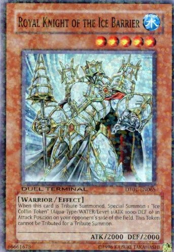Royal Knight of the Ice Barrier [DT01-EN065] Super Rare | Kessel Run Games Inc. 