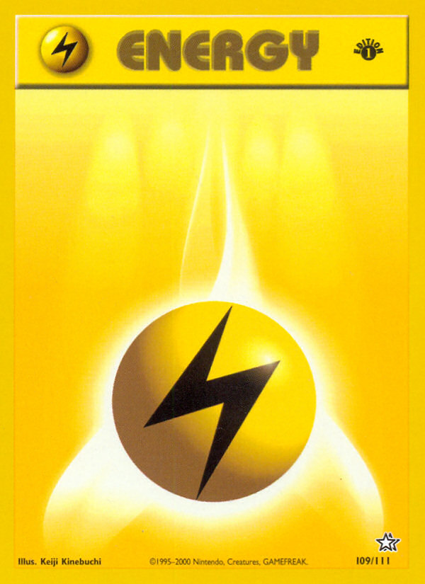Lightning Energy (109/111) [Neo Genesis 1st Edition] | Kessel Run Games Inc. 