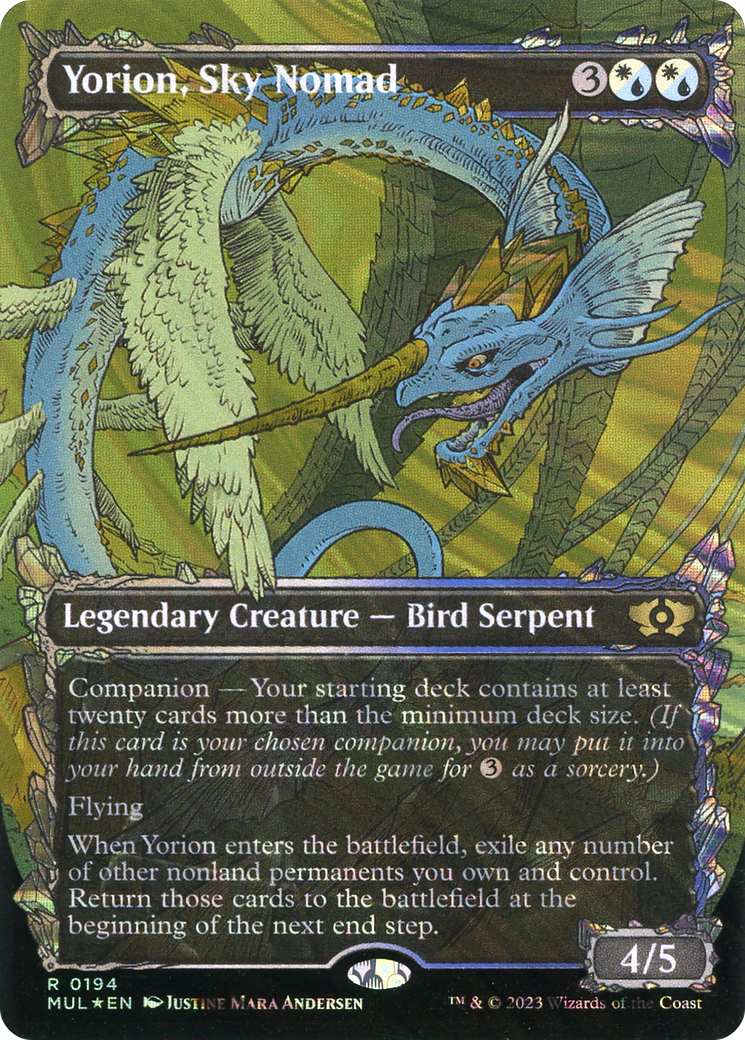 Yorion, Sky Nomad (Halo Foil) [Multiverse Legends] | Kessel Run Games Inc. 